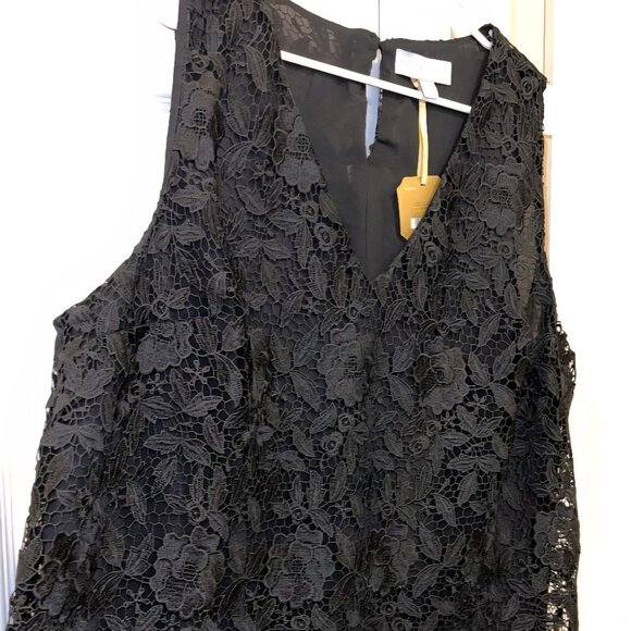NWT Ryegrass Special Occasion lace lined black Holiday Whimsigoth blouse Top 3X - Picture 2 of 4